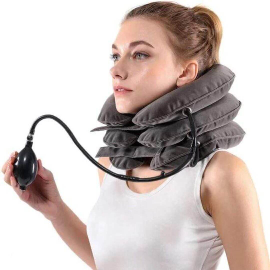 AirNeck Pro™ - Tração cervical com bomba de ar