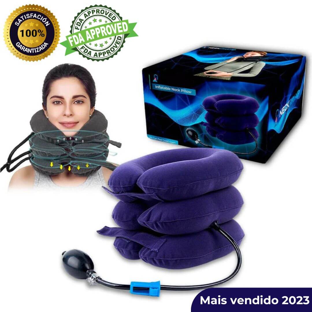 AirNeck Pro™ - Tração cervical com bomba de ar