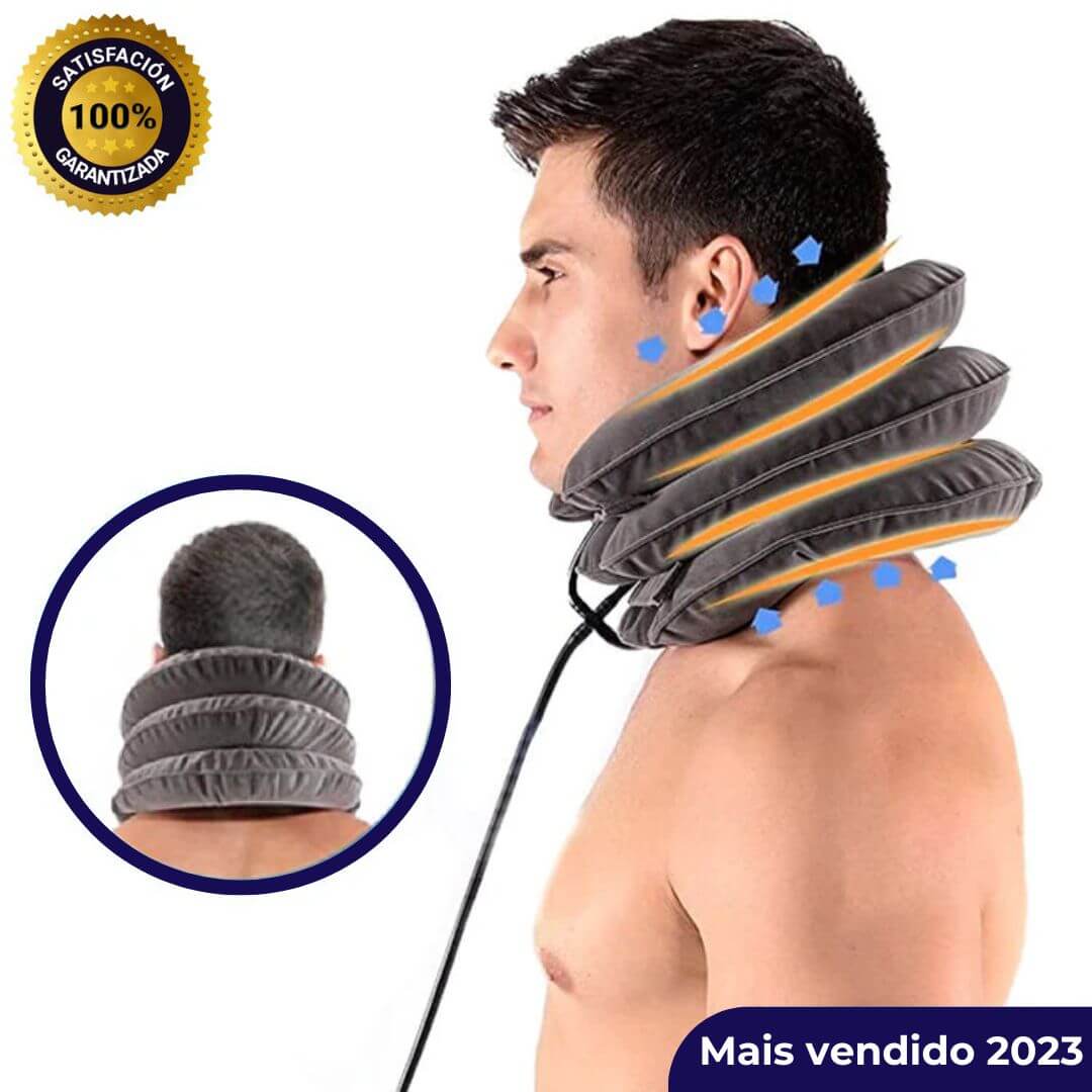 AirNeck Pro™ - Tração cervical com bomba de ar