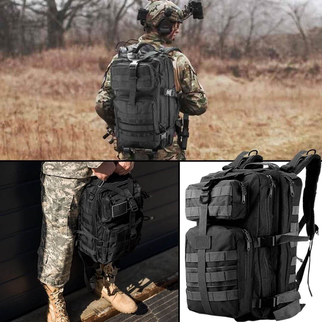 Mochila Táctica Militar Preta 30L
