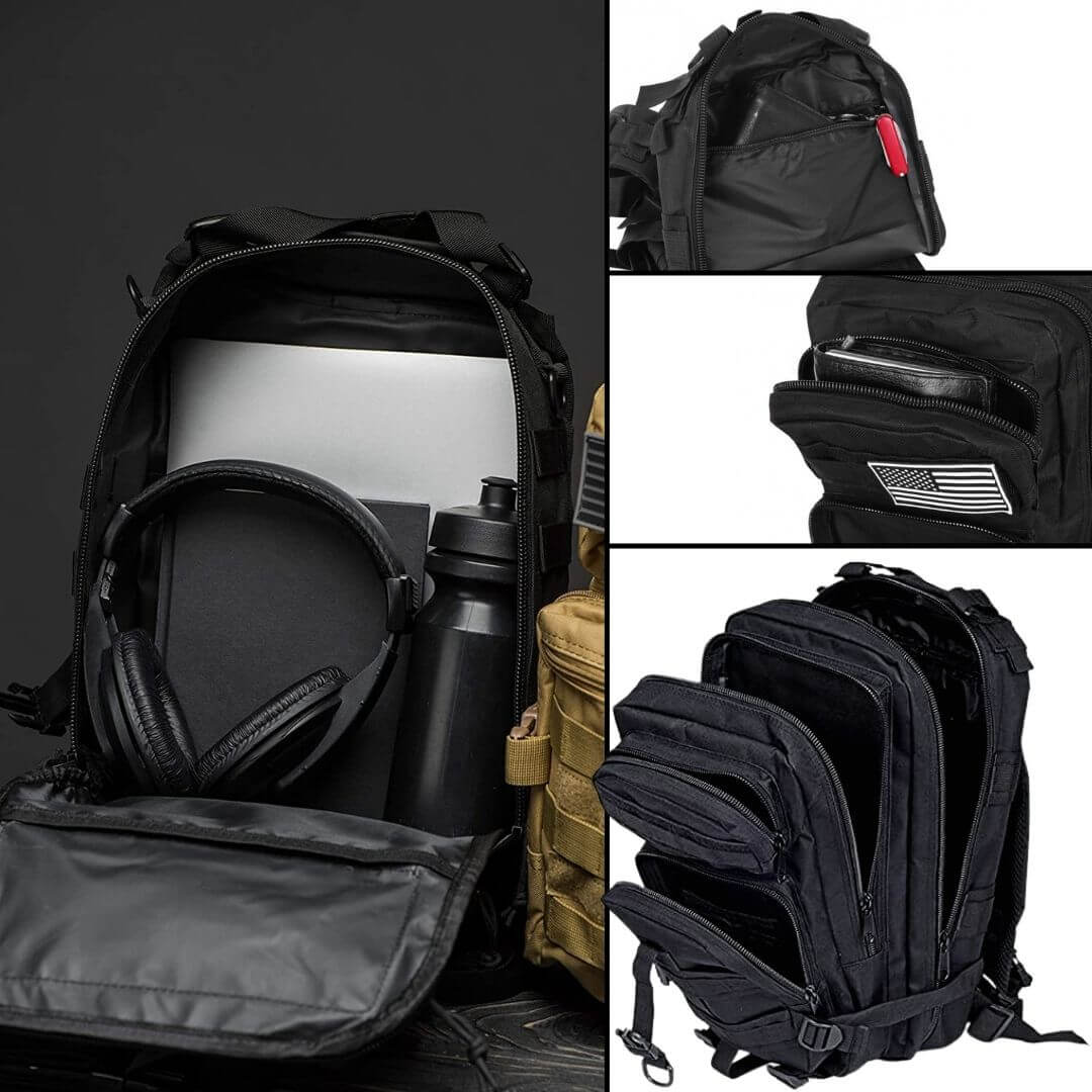 Mochila Táctica Militar Preta 30L