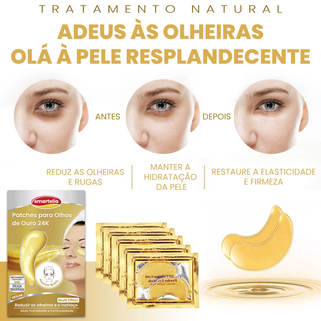 Almofadas para Olhos de Colágeno e Ouro 24K - EYEREPAIR™