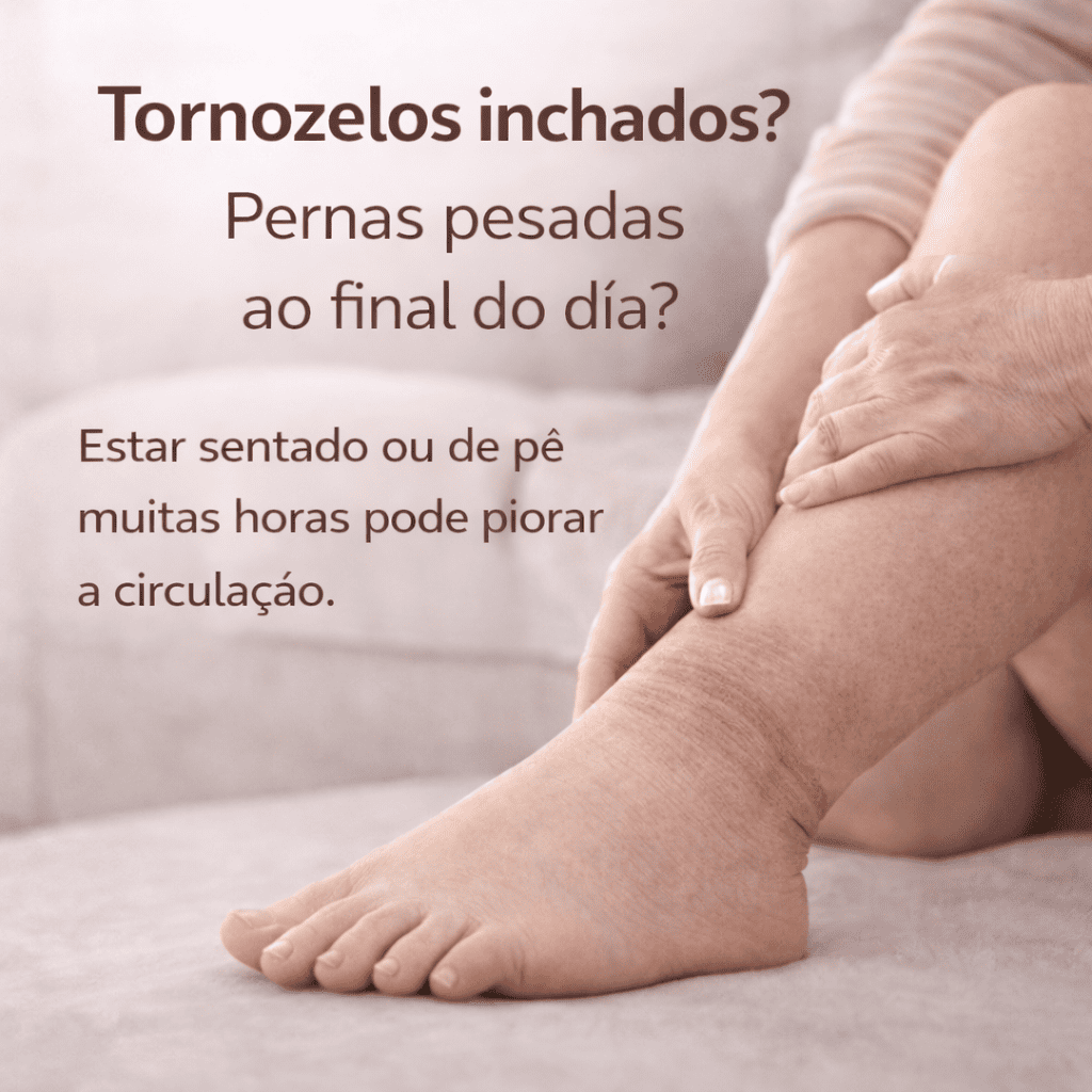 Palmilhas de reflexologia FeetComfort™ para pernas inchadas