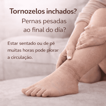 Palmilhas de reflexologia FeetComfort™ para pernas inchadas